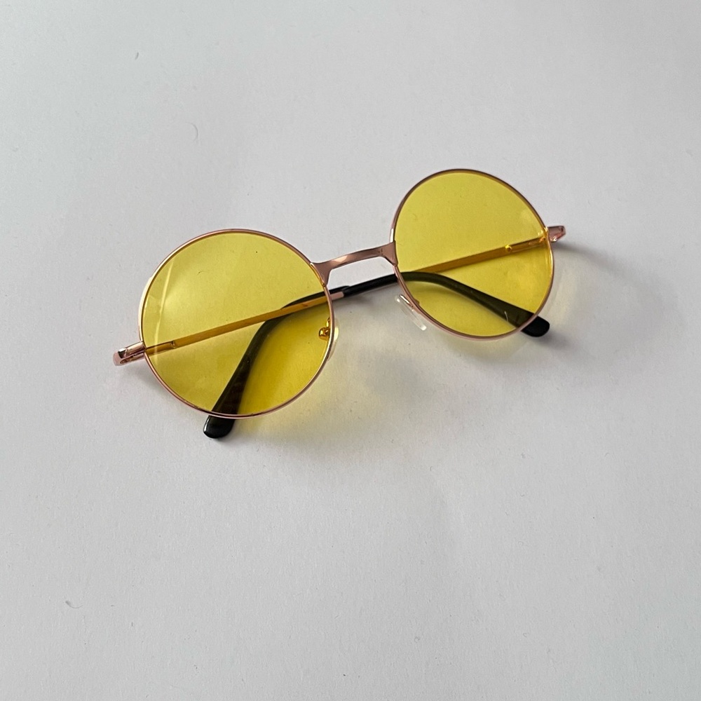 Retro Round Color Lens Sunglasses